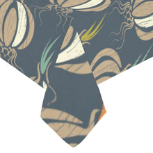 Load image into Gallery viewer, Cool Garlic On Dark Cyan Pattern Tablecloth