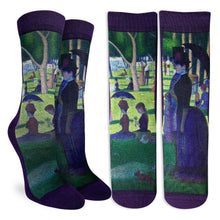 Load image into Gallery viewer, A Sunday Afternoon Relaxing Printed Crew Socks