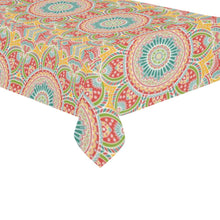 Load image into Gallery viewer, Light Colored Texture Of Indian Theme Tablecloth
