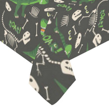 Load image into Gallery viewer, Cool Skeleton Of Wild Dinosaur Pattern Tablecloth