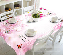 Load image into Gallery viewer, 3D Flowers Butterflies 968 Tablecloths Wallpaper AJ Wallpaper 
