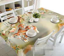 Load image into Gallery viewer, 3D Lovely Tigers 1091 Tablecloths Wallpaper AJ Wallpaper 
