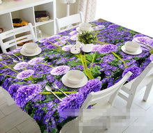 Load image into Gallery viewer, 3D Purple Flowers 869 Tablecloths Wallpaper AJ Wallpaper 
