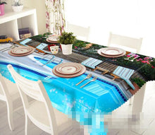 Load image into Gallery viewer, 3D Swimming Pool 1288 Tablecloths Wallpaper AJ Wallpaper 
