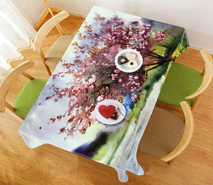 3D Flowers Tree Painting 822 Tablecloths Wallpaper AJ Wallpaper 