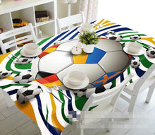 Load image into Gallery viewer, 3D Footballs 1173 Tablecloths Wallpaper AJ Wallpaper 
