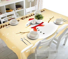 Load image into Gallery viewer, 3D Snowman 1185 Tablecloths Wallpaper AJ Wallpaper 
