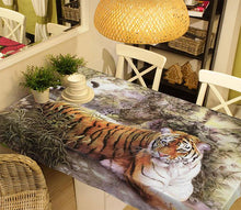 Load image into Gallery viewer, 3D Resting Tiger 376 Tablecloths Wallpaper AJ Wallpaper 
