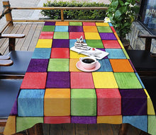 Load image into Gallery viewer, 3D Colorful Square Grids 190 Tablecloths Wallpaper AJ Wallpaper 
