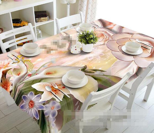 3D Flowers Artwork 931 Tablecloths Wallpaper AJ Wallpaper 