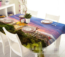 Load image into Gallery viewer, 3D Mountain Castle Sunset 1215 Tablecloths Wallpaper AJ Wallpaper 
