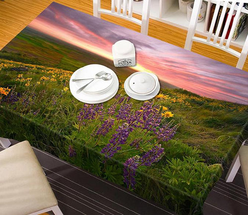 3D Slope Flowers 117 Tablecloths Wallpaper AJ Wallpaper 