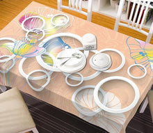 Load image into Gallery viewer, 3D Rings Flowers Pattern 93 Tablecloths Wallpaper AJ Wallpaper 
