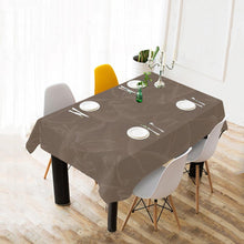 Load image into Gallery viewer, Cool Art Quincy Tobacco Brown Design Tablecloth
