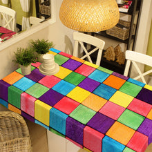 Load image into Gallery viewer, 3D Colorful Square Grids 190 Tablecloths Wallpaper AJ Wallpaper 
