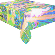 Load image into Gallery viewer, Abstract Oriental Lilies In My Rubio Garden Design Tablecloth
