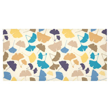 Load image into Gallery viewer, Vibrant Color Ginkgo Leaves Pattern On White Tablecloth

