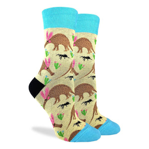 Aardvark Nature Travel Africa Printed Crew Socks