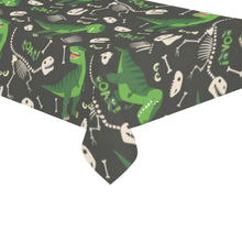 Load image into Gallery viewer, Cool Skeleton Of Wild Dinosaur Pattern Tablecloth
