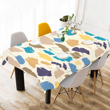 Load image into Gallery viewer, Vibrant Color Ginkgo Leaves Pattern On White Tablecloth
