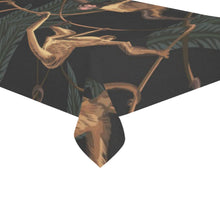 Load image into Gallery viewer, Monkey Hanging On The Tree Black Background Tablecloth
