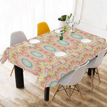 Load image into Gallery viewer, Light Colored Texture Of Indian Theme Tablecloth
