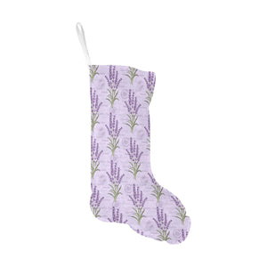 A Garden Of Lavender Pattern Background Christmas Stocking