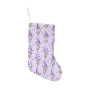 A Garden Of Lavender Pattern Background Christmas Stocking