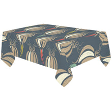 Load image into Gallery viewer, Cool Garlic On Dark Cyan Pattern Tablecloth
