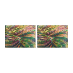 Abstract Colorful Glass Color Mixture Design Placemat