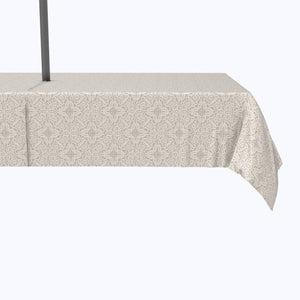 Abstract Detailed Lace Grey And White Design Tablecloth