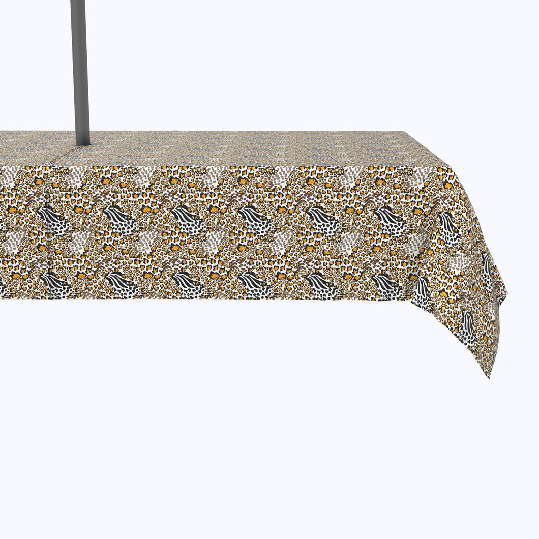 Abstract Leopard Into Animal World Design Tablecloth