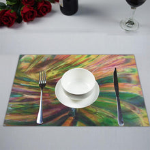 Load image into Gallery viewer, Abstract Colorful Glass Color Mixture Design Placemat
