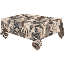 Load image into Gallery viewer, The Love Of Pug Pattern Background Tablecloth
