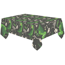 Load image into Gallery viewer, Cool Skeleton Of Wild Dinosaur Pattern Tablecloth
