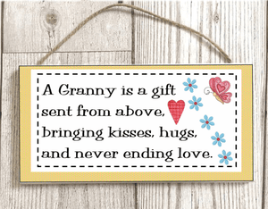 A Granny Is A Gift Rectangle Wooden Sign Decor