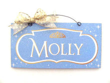 Load image into Gallery viewer, A Dream Is A Wish Your Heart Makes Rectangle Wooden Sign Decor With Bow
